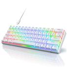 RK ROYAL KLUDGE RK61 Wired 60% Mechanical Gaming Keyboard RGB Backlit Ultra-Compact Hot-Swappable Red Switch