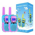 Kearui Kids Walkie Talkies 2Pack, Walkie Talkie for Kids 8 Channels 2 Way Radio with LED Flashlight and LCD Screen, Toys for 3 4 5 6 7 8 Years Boys & Girls Adventures, Camping, Hiking (Blue-Purple)