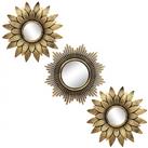 Kelly Miller Small Round Decor Wall Mirrors Set of 3 Home Accessories for Bedroom, Living Room &
