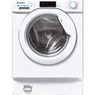 CANDY CBD485D1E Integrated Washer Dryer, 8KG Wash + 5KG Dry, 1400 RPM, 13 Programmes, 4 Quick Washes, White