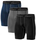 Roadbox 1,2,3 Pack Compression Shorts/Pants Mens, Sports Underwear Base Layer Shorts Tights Leggings Running Gym Cycling