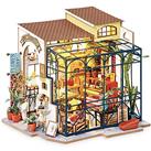Rolife DIY Miniature Dolls House Kits to Build for Teens Adults, 3D Wooden Doll House Craft Gifts for Kids - The Corner of Happiness