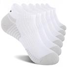 coskefy Running Socks Thick Cushion Ankle Socks Anti-Blister Cotton Trainer Socks Short Athletic Spo