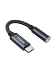 Anker USB C to 3.5mm Audio Adapter, Male to Female Nylon Cable for Samsung S20/S20+/S20 Ultra, Pixel 4/ + 4XL, and More Type C Devices