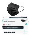 Omnitex British Brand BLACK 3ply Premium Type IIR Disposable Surgical Face Mask | EN14683:2019 | 98%