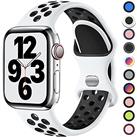 Upeak Sport Strap Compatible with Apple Watch Strap 38mm 40mm 41mm 42mm 44mm 45mm 49mm, Breathable Silicone Double Hole Ring Snap Buckle Replacement Band for iWatch Strap Ultra 2 SE Series 9 8 7 6 5 3