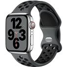 Upeak Sport Strap Compatible with Apple Watch Strap 38mm 40mm 41mm 42mm 44mm 45mm 49mm, Breathable Silicone Double Hole Ring Snap Buckle Replacement Band for iWatch Strap Ultra 2 SE Series 9 8 7 6 5 3