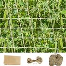 Plant Support Jute Netting Trellis for Runner Bean Sweet Peas, Biodegradable Compostable Eco Friendl