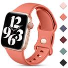 Charlam Compatible with Apple Watch Strap 38mm 40mm 42mm 44mm 41mm 45mm 49mm for Women Men, Sport Band Soft Silicone Replacement Straps Compatible with iWatch SE Series 9 8 7 6 5 4 3 2 1 Ultra