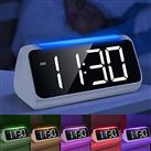 Alarm Clock Bedside with Night Light, Simple Large LED Display Big Number Digital Alarm Clocks for L