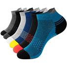 Eono Mens Running Socks 6 Pairs, Low Cut Ankle Trainer Socks for Men Women, Full Cushioned Sports Cotton Socks for Work, Walking, School, Cycling - Multipack