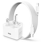 iPhone Fast Charger, AICCOLO 25W USB C Plug With 2M Cable for iPhone 14/14 Plus/14 Pro/14 Pro Max/13 12 11 X XR XS SE 2020 8 7 6 6S Mini Pad, UK Type C PD Power Adapter USBC Wall Charging and 6FT Cord