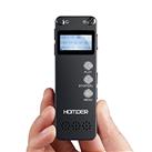 Digital Voice Recorder, Homder USB Professional Dictaphone Voice Recorder with MP3 Player, Voice Activated Recorder with Rechargeable, Stereo HD Recording Voice Recorder for Lectures-Black (32GB)