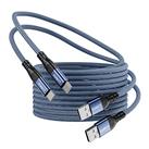 USB C Cable, Type C Fast Charger Charging Cable Braided Compatible for Samsung Galaxy S22 S21 S20 S10 S9 S8 Plus Note 10 9 8, Google Pixel,LG, Sony Xperia XZ, Huawei P10 P9,Tile blue
