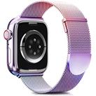 Higgs Strap Compatible with Apple Watch Straps 45mm 44mm 42mm 41mm 40mm 38mm for Women and Men, Dual Magnetic Adjustable Band for iWatch Series 8 7 6 SE 5 4 3 2 1, Smooth Stainless Steel Metal