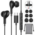 Guguearth USB C Headphones, Magnetic USB C Earphones Wired Type C Headphones with Mic for iPhone 15 Pro Max Plus,Samsung Galaxy S23 S22 Ultra S21 S20 FE, Huawei P40 P30 P20,Google Pixel,Xiaomi,Oneplus