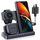 LK Wireless Charger for Samsung 3 in 1 Wireless Charging Station Compatible with Galaxy Watch 5 Pro/5/4/3/Active 2/1 Samsung S23 S22 Ultra S21 S20 Note20 Z Flip 4 3 Z Fold Galaxy Buds (Not for iWatch)
