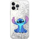 ERT GROUP mobile phone case for Apple Iphone 12 Mini original and officially Licensed Disney pattern Stitch 006 optimally adapted to the shape of the mobile phone, with glitter overflow effect