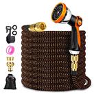ZARSYN Garden Hose, Durable Expandable Garden Pipe with 10 Spray Pattern Nozzle & Solid Brass Connectors, Strength Fabric 3750D, Heavy Duty Garden Hose with 4-Layer Latex core