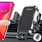 Blukar Car Phone Holder, Air Vent Car Phone Mount Cradle 360 Rotation - 2023 Upgraded Super Stable Hook Clip - One Button Release Car Phone Holder for iPhone, Galaxy, Huawei, All 4.0''-6.7'' Phones