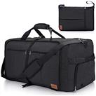 Urtala Travel Duffel Bag for Men & Women, Large Holdall Bag Foldable Weekend Overnight Bag with Shoe Compartment & Shoulder Strap, Lightweight Waterproof