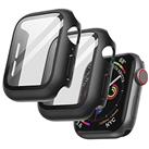 JETech Case with Screen Protector Compatible with Apple Watch SE (2022/2020) /Series 6 5 4 40mm, Overall Protective Cover, Built-in Tempered Glass Film High Sensitivity, 2 Pack (Black)