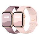 Adepoy 2 Pack Strap Compatible with Apple Watch Straps 49mm 45mm 44mm 42mm 41mm 40mm 38mm, Soft Silicone Sport Wristbands Band with Classic Clasp for iWatch Series 9 8 Ultra SE 7 6 5 4 3 2 1 Ultra 2