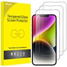 JETech Full Coverage Screen Protector for iPhone 14 Plus 6.7-Inch, 9H Tempered Glass Film Case-Friendly, HD Clear, 3-Pack