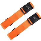 2Pcs Luggage Straps, Packing Belt Suitcase Straps on Your Flight Trip with Coded Lock 1.97 in*78.74 in