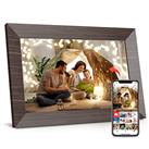 Aorpdd Digital Photo Frame, 10.1 Inch 1280 * 800 IPS High Resolution 16:9 Support 1080P Auto-Rotate Image Preview, Electronic Photo Frame Support Video / MP3 / Remote Control/Calendar Clock/USB
