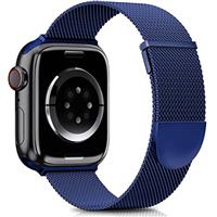 Higgs Strap Compatible with Apple Watch Straps 45mm 44mm 42mm 41mm 40mm 38mm for Women and Men, Dual Magnetic Adjustable Band for iWatch Series 8 7 6 SE 5 4 3 2 1, Smooth Stainless Steel Metal