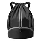 BROTOU Unisex Drawstring Backpack, Waterproof Gym Bag, Large Oxford PE Bag, Students School Bag, Durable Sports Ball Bag, with Waterproof Shoe Bag