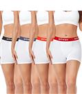 wirarpa Women's Cotton Boxer Briefs 3 Inseam Ladies Safety Boxer Shorts Anti Chafing Boyshorts Panties 4 Pack