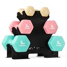 PhysKcal Dumbbells Set of 6 with Storage Stand, Hand Weights Set for Body Toning, Cardio, Strength Training at Home