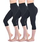 Walifrey Cropped Leggings for Women, High Waisted 3/4 Length Leggings for Workout Gym Sports