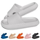 HOPEME Cloud Sliders Women Men Cushiony Slippers with Thick Outsole, Anti-Slip and Waterproof Pillow Sliders for Bathroom, Pool and Outdoor