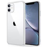 GeeEase iPhone Case Clear - Crystal Clear & Anti-Yellowing - Mil-Grade Shockproof Protection - Hard PC & soft TPU Protective Phone Case - Slim Thin Fit Cover Clear