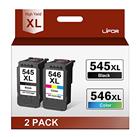 LIFOR 545 and 546 XL Replacement for Canon 545 546 Ink Cartridges 545XL 546XL PG-545XL CL-546XL for Pixma TS3355 TS3350 TS3150 MG3050 MG2550S MG2950 TR4550 TR4551 TR4650 MX495 (Package may vary)