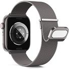 Higgs Strap Compatible with Apple Watch Straps 45mm 44mm 42mm 41mm 40mm 38mm for Women and Men, Dual Magnetic Adjustable Band for iWatch Series 8 7 6 SE 5 4 3 2 1, Smooth Stainless Steel Metal
