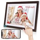BYYBUO 10.1 Inch WiFi Digital Photo Frame, 1280 x 800 IPS Touchscreen Digital Picture Frame, 16G Walnut brown, Share Photos or Videos via the Frameo App(No Built-in Battery) Prime