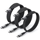 Rocoren USB C to USB C Charger Cable, 100W 5A Fast Charging Cable [3-Pack 2M+2M+1M] QC5.0 PD3.0 Type c to Type C Cable Compatible with MacBook Pro/Air, iPad Pro, Galaxy S24+, iPhone 15, Huawei etc.