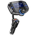 GizmoVine FM Transmitter, Car Bluetooth, Hands Free Car Kit with Sensitive Volume Control Knob and Large Button/ 1.7 Display/QC Fast Charger, 3 in 1 Music Player Supports Aux & TF Card & USB Disk