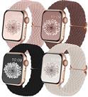 Braided Strap Compatible with Apple Watch Straps 38mm 40mm 41mm 42mm 44mm 45mm 49mm for Women Men,Stretchy Adjustable Braided Apple Watch Strap for iWatch Series 8 7 6 5 4 3 2 1 Ultra SE