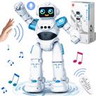 VATOS RC Robot Toys for Kids - Smart Talking Voice Remote Control Robot, Gesture Sensing Programmable Emo Robot Toy for Age 3 4 5 6 7 8 Year Old Boys Girls Birthday Gift Present