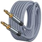 Txtcu 3.5mm Audio Cable Braided Male to Male AUX Cord Compatible with iPad, Samsung Phones, Tablets, Car Home Stereos, Headph