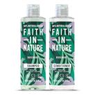 Faith In Nature Natural Rosemary Shampoo and Conditioner Set, Balancing, Vegan & Cruelty Free, No SLS or Parabens, For Normal to Oily Hair, 2 x 400ml Pack