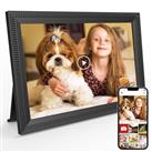 Immver 10.1-inch WiFi Digital Photo Frame Built in 32GB Memory, 128GB microSD Card Expansion Support, 1280x800 IPS Touch Screen, Auto Rotate, Share Photos Videos Instantly with the Frameo App