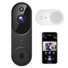 guggre 1080p Wireless Video Doorbell + Indoor Ring Chime, Enhanced Security with AI Human Detection, 2-Way Audio, HD Night Vision, AES-128 Cloud Storage, Real-Time Alerts, Smart Home Protection