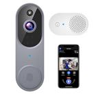 1080p Wireless Video Doorbell with Indoor Ring Chime, Enhanced Security with AI Human Detection, 2-Way Audio, Night Vision, AES-128 Cloud Storage, Real-Time Alerts, Smart Home Protection