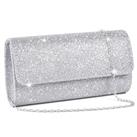 OSDUE Women Clutch Bag, Glitter Envelope Clutch Bag With Detachable Chain Strap, Elegant Sequins Eve